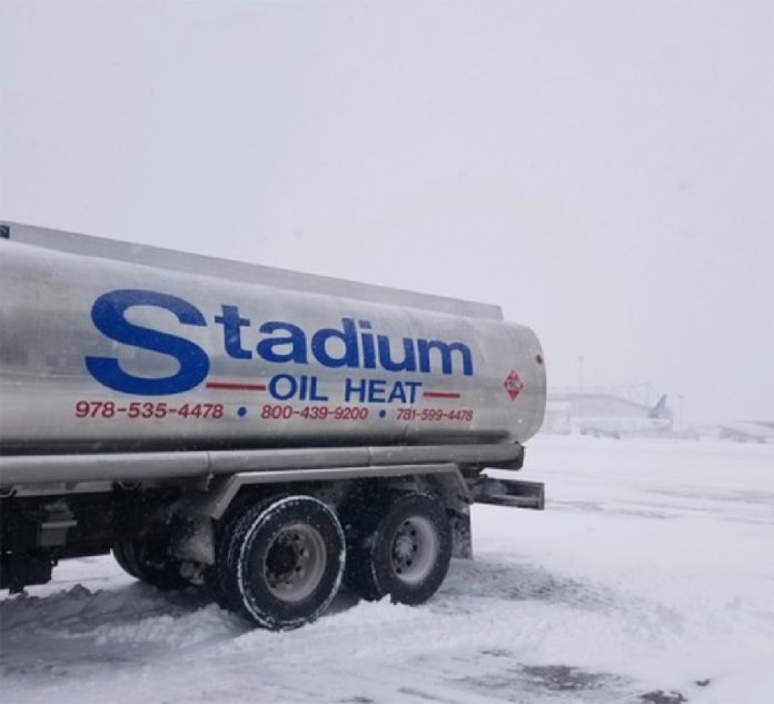 Stadium Oil in the snow